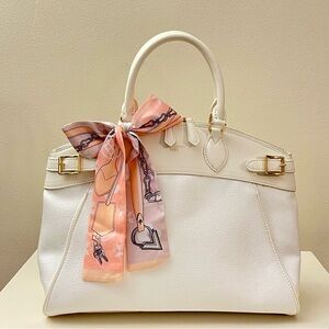 Chains & Florals Monogram Patterned in Peach Pink Print